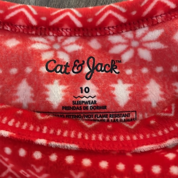 Cat & Jack Girls 2 piece long sleeve pajamas mixed size - Picture 3 of 5